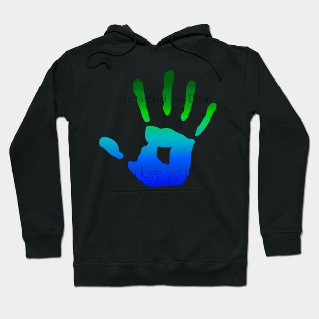 Destiel Handprint Hoodie by KayWinchester92